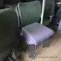 Black Allseating Inertia Mesh Stacking Guest Chair, Purple Seat